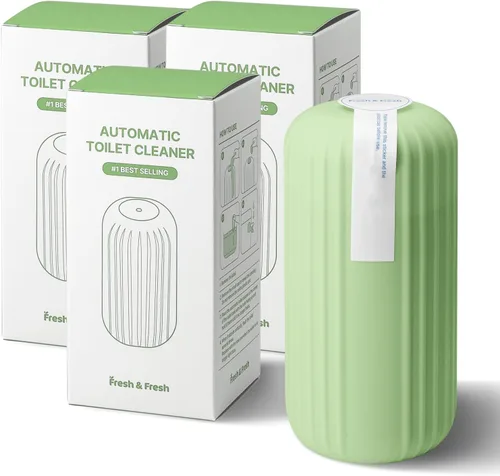 Vista 36 de Fresh & Fresh Limpiadores automáticos para inodoros (verde bosque) – 1 botella (hasta 2500 descargas/botella), limpiador de inodoro comercial