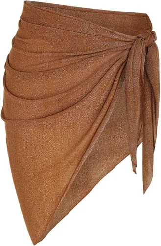 Vista 42 de ZAFUL - Pareo de mujer, pareo de playa, pareo transparente para bikini, pareo de gasa para traje de baño 0- Café