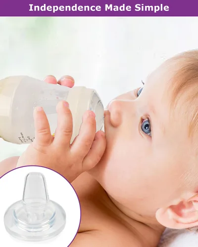 Vista 9 de Tetinas de vaso para botella MAM Easy Start, biberones de vidrio y biberones de vidrio fáciles de activar, taza de entrenamiento de plástico 4