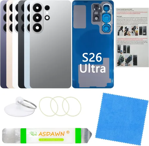 Vista 52 de Para Galaxy S9 Plus SM-G965 All Carriers Cubierta de repuesto de cristal Azul coral