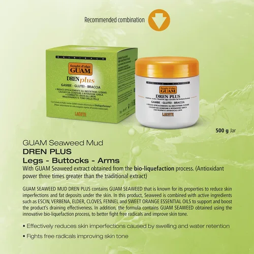 Vista 3 de Guam Britannia Dren Plus Té Verde 30 Bolsas de 0.4 fl oz por LACOTE Srl