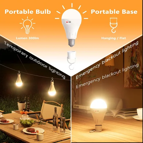 Vista 2 de Ouyulong Bombilla LED de base E26 de 3 vatios regulable, 3000 K, 4500 K, 6500 K, 12 bombillas RGB