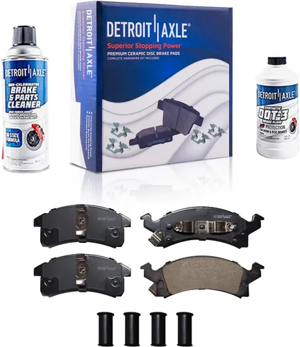 Vista 24 de Detroit Axle - Zapatas de freno traseras para Chevrolet Aveo Aveo5 Spark Pontiac G3 Suzuki Swift+ Reemplazo de zapatas de freno semimetálicas