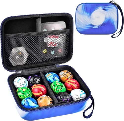 Vista 9 de Funda compatible con Bakugan para Baku Gear Pack, organizador de juguetes, almacenamiento para tarjetas Bakucores y figuras de acción ultra
