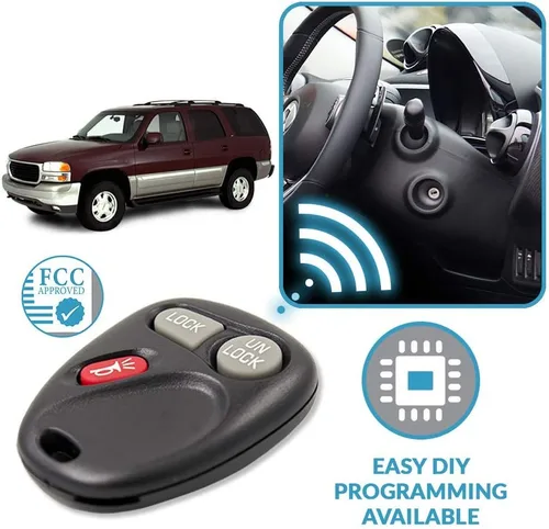Vista 6 de Keyless2Go Repuesto para vehículos de entrada sin llave de automóvil que utilizan 3 botones 15732803 KOBUT1BT - Paquete de 2