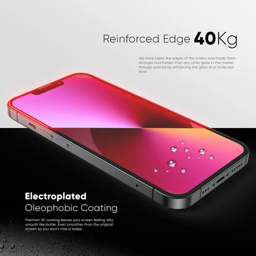 Vista 4 de FLOLAB NanoArmour - Protector de pantalla para iPhone 11 Pro Ultra Clear el mejor vidrio templado para iPhone, duradero, suave como mantequilla