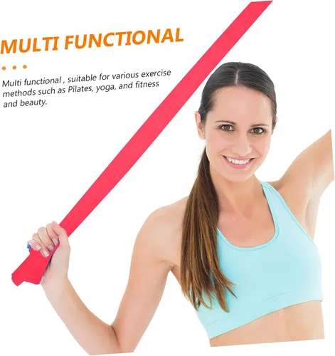 Vista 6 de LIOOBO Banda de resistencia TPE para yoga para estiramiento de cuerpo completo y entrenamiento de fuerza, banda de ejercicio portátil para hombros