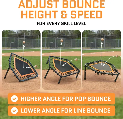 Vista 6 de ACELETIQS Volleyball Rebounder Net, Soccer Rebounder, Lacrosse Rebounder, Baseball Rebounder Net Improve Pitching and Fielding Training, Spiking