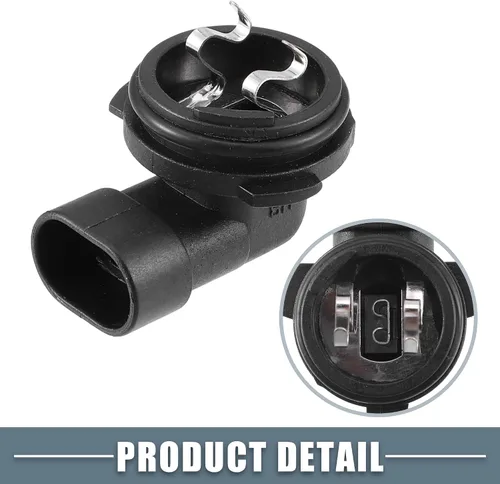 Vista 5 de Soporte de bombilla antiniebla Socket 1445 H1 para vehículo de automóvil de plástico negro
