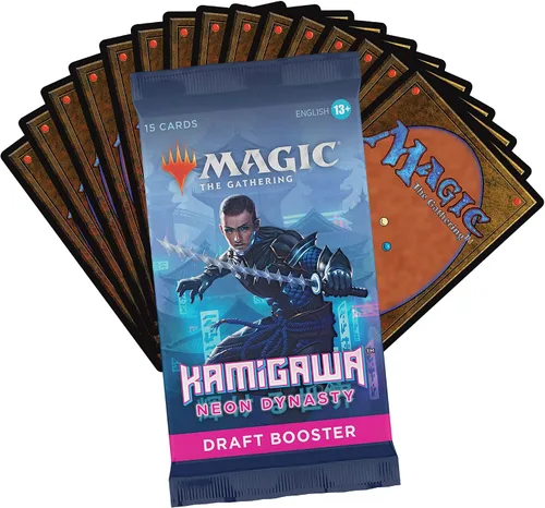 Vista 4 de Magic The Gathering Kamigawa: Neon Dynasty Draft Booster Box 36 paquetes (540 tarjetas mágicas)