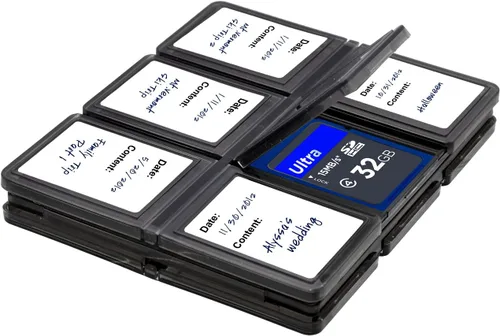 Vista 3 de XIT XTMCASE - Funda de plástico duro para tarjeta de memoria SD/SDHC (12 piezas)