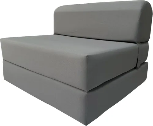 Vista 35 de D&D Futon Furniture. Silla plegable de espuma, sofá de estudio, colchón de espuma plegable para invitados (6 x 24 x 70 pulgadas, negro)