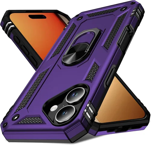 Vista 36 de Korecase Funda para iPhone 17 Pro con soporte de anillo, grado militar, resistente, a prueba de golpes, protección de cuerpo completo para Apple