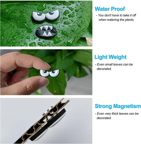 Vista 6 de HOMDSG Imanes de Plantas Monstruo con Ojos para Plantas en Maceta, Imanes Graciosos y Seguros para Plantas, Accesorios para Plantas de Casa, Regalos