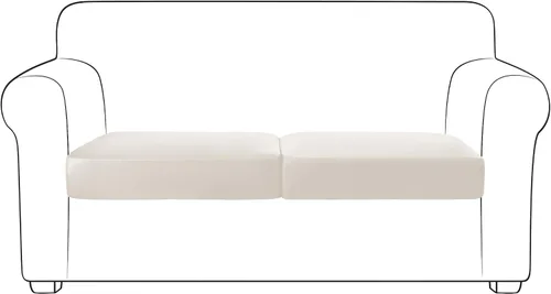 Vista 50 de Yates Home Funda de cojín de piel sintética para sofá, impermeable, elástica, para asiento de caravana, sofá biplaza, protector de muebles, funda