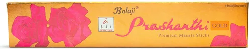 Vista 2 de Balaji Prashanthi Premium Masala Varillas de incienso – Agarbathi enrollado a mano, fabricado en la India, 15gms x paquete de 12