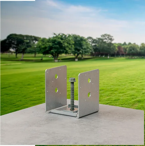 Vista 6 de Simpson Strong-Tie ABU66RZ ABU ZMAX Base de poste de separación ajustable galvanizada para 6x6 áspero