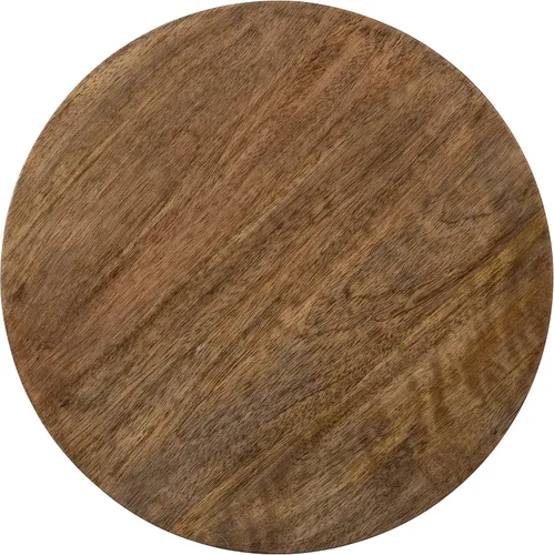 Vista 5 de Kate and Laurel Zia - Taburete moderno para mostrador, 13 x 13 x 25 pulgadas, madera natural y negro, taburete decorativo contemporáneo para cocina