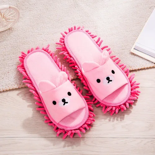 Vista 4 de Super Chenille - Pantuflas lavables de microfibra para mopa, limpieza de suelos y polvo, varios tamaños