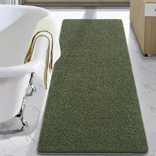 Vista 82 de LOCHAS - Alfombra de baño de lujo lanuda de 24 x 17 pulgadas, color beige