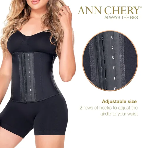 Vista 2 de Ann Chery Corsé de cintura para pérdida de peso de las mujeres, faja colombiana de cintura, moldeador de cuerpo de látex de 2 ganchos, edición 2026