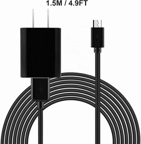 Vista 6 de Cargador de pared micro USB de 5 V 1A, cable de cargador Android, adaptador de corriente de CA a CC de 5 voltios de 1000 mA para carga de teléfono