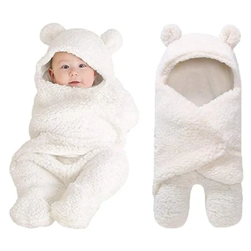 Vista 9 de XMWEALTHY - Manta de peluche para recién nacidos, Lindo, talla única , Gris oscuro