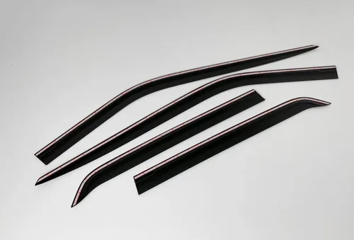 Vista 2 de AUTOCLOVER - Juego de 4 protectores de lluvia con cinta adhesiva para Ford Explorer 2011 2012 2013 2014 2015 2016 2017 2108 2019 / deflectores