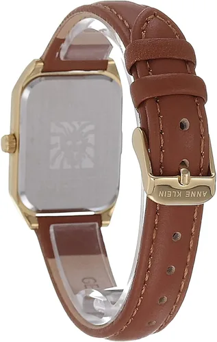 Vista 5 de Anne Klein Reloj con correa de cuero para mujer