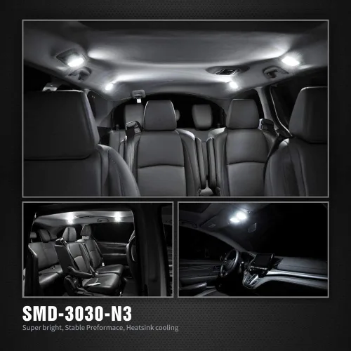Vista 6 de Ahorre el paquete combinado de bombillas interiores SIRIUSLED N3 LED 10% para el coche/camión de la marca de los E.E.U.U