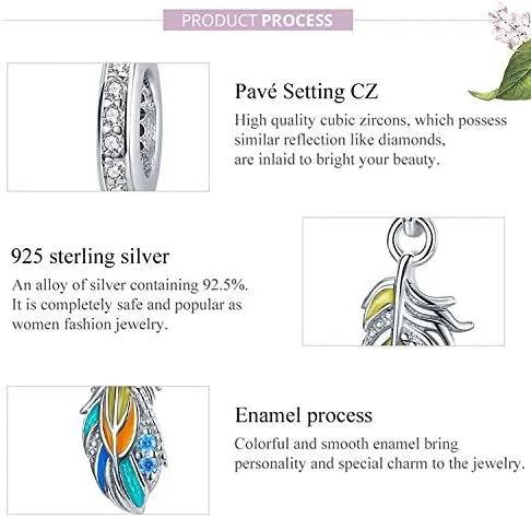 Vista 4 de Eternalll Jewellery - Abalorio original de plata de ley 925 con circonita cúbica, diseño de huella de perro