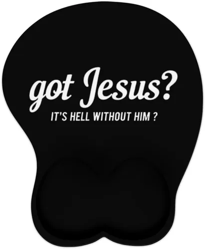 Vista 19 de Mousepad Blessed Religious Cross Ergonomic Wrist Support Non-Slip Base Mouse Mat with Wrist Rest Computer Mousemat for Desk Work Accessories Pad
