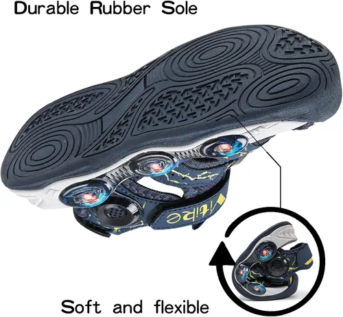 Vista 5 de VITUOFLY Sandalias para niños al aire libre senderismo deportes sandalias niñas piscina playa zapatos de verano zapatos de agua zapatillas