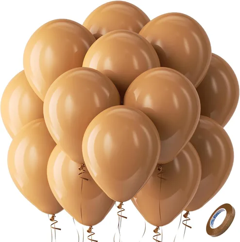 Vista 248 de Bezente Globos Naranjas de Látex para Fiestas - Paquete de 150 Globos de Helio Naranjas Mate Pequeños de 5 Pulgadas para Decoraciones de Fiestas