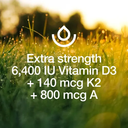 Vista 10 de Fresh Nutrition - Cápsulas veganas de vitamina D3 + K2 - 6400 UI D3 + 140 mcg de K2 como MK-7 para una absorción óptima y 800 mcg de vitamina A