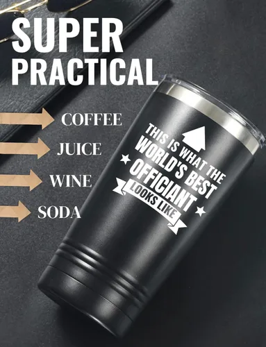 Vista 2 de Onebttl Regalos oficiales para hombres y mujeres, regalo oficial de boda para novios, vaso aislado de acero inoxidable de 20 onzas con tapa