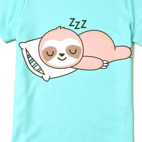 Vista 4 de Jxstar Conjuntos de pijamas para niñas, pijamas de unicornio para niños pequeños, ropa de dormir de algodón de verano