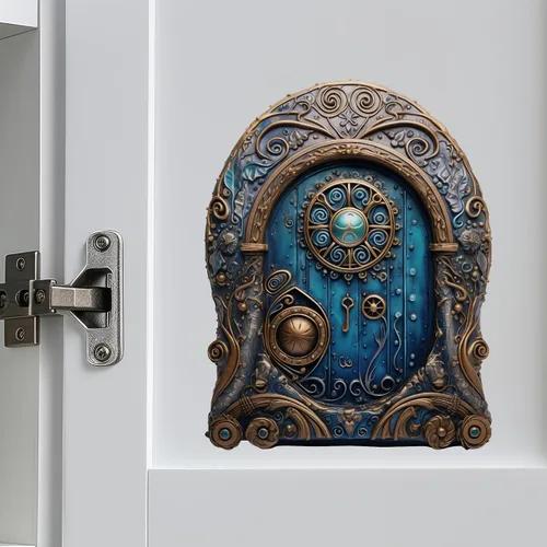 Vista 4 de Astral Space House - Adhesivo de pared para puerta de hadas