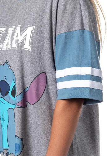 Vista 4 de Disney Lilo & Stitch - Camisa de dormir para mujer, camisón para dormir para adultos