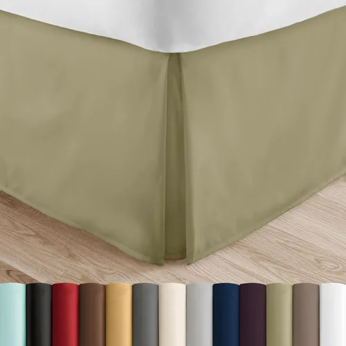 Vista 19 de Falda de cama Linen Market - Microfibra ultra suave - Ajuste fácil con caída a medida de 14 pulgadas - Calidad de hotel, resistente al encogimiento