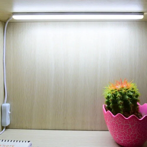 Vista 4 de anso SMD 2835 5V barra de tira LED Cuidado de los ojos USB Lámpara de mesa de escritorio Luz para lectura de libros de cabecera (blanco cálido)