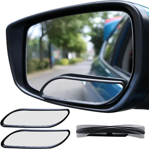 Vista 7 de Ampper Espejo de punto ciego, carcasa de ABS de vidrio HD, convexo, gran angular, retrovisor, espejo para automóvil, SUV y camión