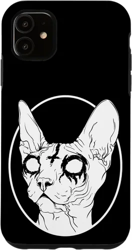 Vista 8 de Black Metal Sphynx Cat Pastel Goth and Death Metal Case for iPhone 17