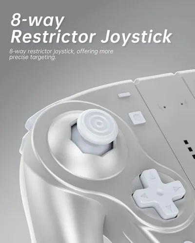 Vista 6 de DOYOKY Wireless Gamecube Joypad Controller Retro switch controllers with Hall Effect Joystick