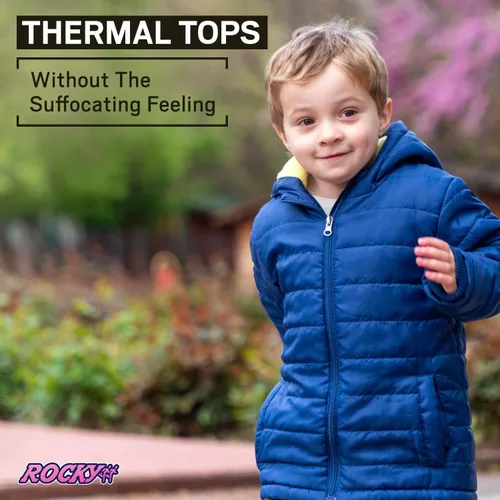 Vista 9 de Rocky Ropa interior térmica para niños, ropa interior larga para niños, capa base para clima frío/esquí