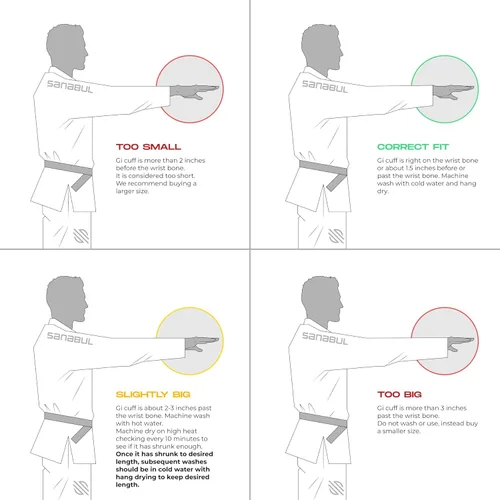 Vista 7 de Sanabul Essentials V.2 Ultra Light BJJ Jiu Jitsu Gi (ver guía especial de tallas)