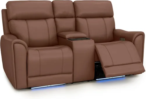 Vista 16 de Seatcraft Trivanta Home Theater Seating Black Sofa and Loveseat