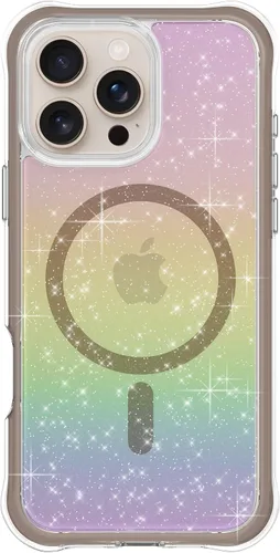 Vista 18 de ORNARTO Air Case para iPhone 16 Pro Max Transparente, Compatible con MagSafe, Funda de Protección contra Caídas de Grado Militar con Air-Pink Rosa