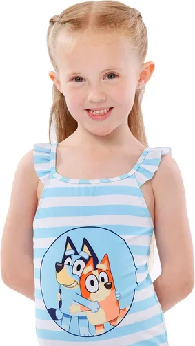 Vista 2 de Bluey Traje de baño para niñas Bañador de Bingo Azul Bañadores para niños Producto Oficial