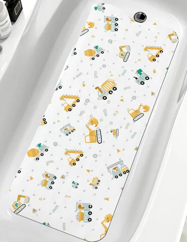 Vista 11 de LNOND Alfombra de baño para niños, alfombrilla de baño con diseño de tiburones marinos, alfombrillas de baño antideslizantes para niños